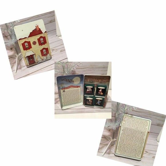 Hallmark Mini Ornaments Lot Assorted Night Before Christmas Tin and others - Picture 2 of 11